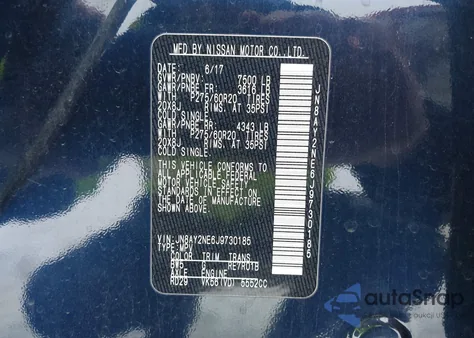 2018 Nissan Armada Platinum z USA, uszkodzony, nr VIN JN8AY2NE6J9730185